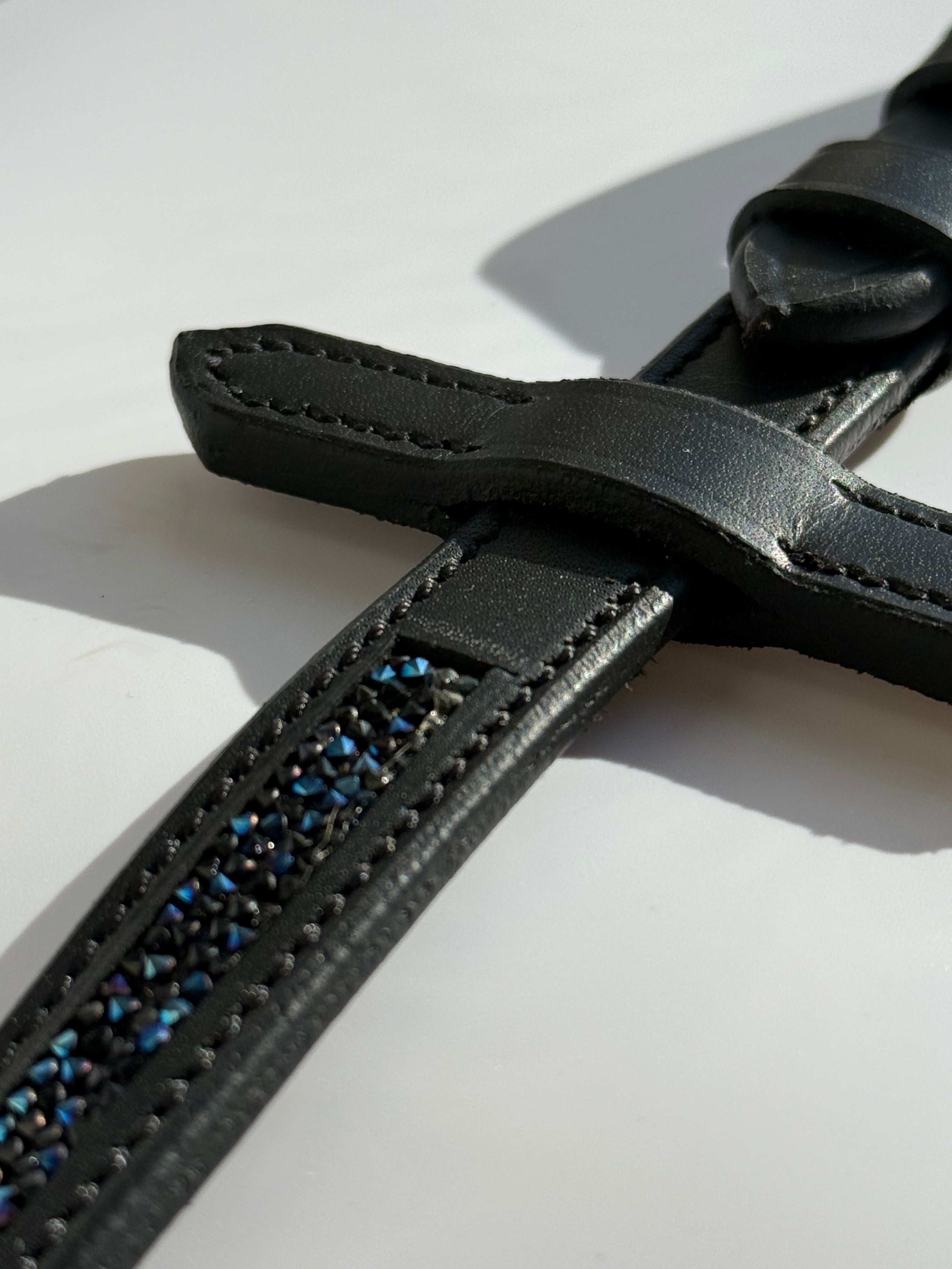 Rennes cuir a strass