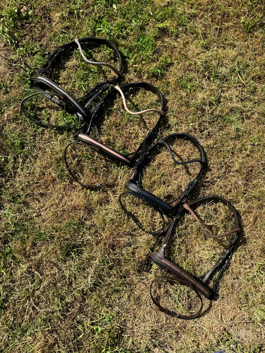 Bridon pailletés cuir